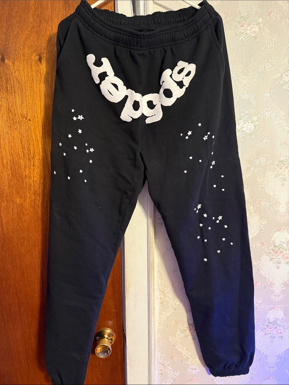 Men's Sp5der OG Web Black Sweatpants